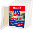 10-Pack 12x16 Stretched Canvas 100% Cotton Triple Primed for Acrylic & Oil | 10PK - 12"x16" — 1