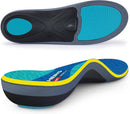 WalkHero Work Insoles for Standing All Day, Arch Support Orthotics Inserts - Cyan — 1