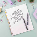 Tombow 62038 Fudenosuke Brush Pen, 2-Pack. Soft and Hard Tip Fudenosuke Brush Pens for Calligraphy and Art Drawings | 2 Count (Pack of 1) | Black — 3