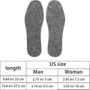 Artibetter Wool Felt Insoles Thick Soft Cuttable Breathable Shoe Inserts for Winter Boots Support Cushioning Replacement Soles for Men and Women Size S 25cm — 2