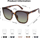 SOJOS Sunglasses for Women Men Vintage Style Shades UV400 Mirrored Lens | Tortoise/Gradient Green | 58 Millimeters — 5