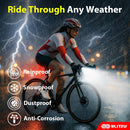 USB Rechargeable Bike Lights Set with Bell, LED Bicycle Front Rear Light — 5