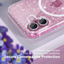 Choiche for iPhone 16 Plus Case Compatible with MagSafe, Glitter Clear — 3