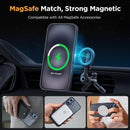 Miracase Magnetic Series for iPhone 16 Case [Compatible with MagSafe] Military-Grade Protection, Anti-Fingerprint, Slim Phone Case for iPhone 16 6.1 inch - Black — 4