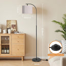 SIBRILLE Floor Lamp with Linen Shade, Arc Dimmable Tall Standing Lamp with Remote Control, Modern Floor Reading… — 4