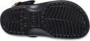 Crocs Unisex Adult Classic Metallic Buckle Clogs – Metallic Black — 6