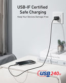 Anker Nano USB C to USB C Cable, 240W Fast Charging Cable (Black, 6ft) 6