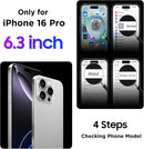 Temdan Compatible with iPhone 16 Pro Case Waterproof, Built-in Screen & Camera Protector IP68 Underwater Full Body 16FT Military Dropproof Shockproof Phone Case 6.3"-Black/Clear — 8