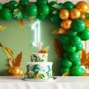 RUBFAC 87pcs Dark Green Balloons Different Sizes 18 12 10 5 Inch for Garland Arch, Green Latex Balloons for Birthday Party Baby Shower Wedding Halloween Christmas Party Decoration — 5
