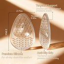 Weight Shifting Gel Insoles for High Heels & Sandals - Women's Transparent Non-Slip Comfort Pads for All-Day Pain Relief in Open Toe Shoes,3-Size Set (Small - US 6-7.5 Women Shoes) — 3
