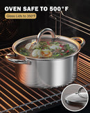 Cook N Home Kitchen Cookware Sets, 12-Piece Basic Stainless Steel Pots and Pans, Silver — 6