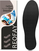 Carbon Fiber Insole for Turf Toe, Foot Fractures, Hallux Rigidus, Limitus, Rigid Insert for Sports, Hiking, Trekking, Basketball, Running, Alternative to Post Op Shoe 255 mm 1 Piece — 1