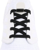 ZHENTOR Elastic Shoe Laces, Elastic No Tie Shoelaces for Sneakers, One Size Fits All Adults and Kids Shoes | Black 05L | 3 Pairs — 1