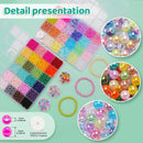 2400pcs Pearl Beads, 47 Colors Round Beads for Bracelets, Multicolor Bracelet Making Kit, for Jewelry Making with… — 2
