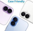 Dengduoduo 3 Pack Camera Lens Protector for iPhone 17, Tempered Glass, Ultra HD, 9H Hardness, Anti-Scratch, Case Friendly,[No Affect on Night Shots], Clear photo 6