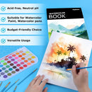 Hapikalor 9"x12" Watercolor Paper, 140lb/300gsm Water Color Paper, Black | 9" x 12" Pad — 3