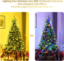 Goplus 7FT Pre-Lit Artificial Christmas Tree Auto-Spread/Close up Branches 11 Flash Modes with Multicolored 400 LED Lights & Metal Stand — 6