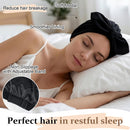 Ababalaya Satin Lined Beanies for Women Chemo Headwear Sleep Cap — 2