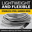 BIONIC STEEL 75 Ft Garden Hose 304 Stainless Steel, 75 Ft Water Hose, Super Tough & Flexible Metal Hose, Lightweight, Crush Resistant Fittings, Kink & Tangle Free, Rust Proof, Easy to Use & Store | 75' — 2
