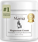 Mama-Bear Nerve Cream: Magnesium Lotion for Pain Relief with Arnica and MSM for Women and Men on Muscles Joints Feet Hands Legs - Fast Absorbing Non-Greasy 4 Oz — 1