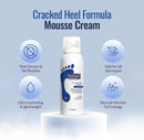 FOOTLOGIX Cracked Heel Formula Mousse 4.23 oz – Foot Care Mousse with Urea, Evening Primrose Oil & Co-Q10 | Dermal Infusion Technology | For Dry, Rough & Callused Feet | Non-Greasy, Unscented — 2
