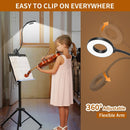 iZELL Desk Lamp, [3 Color Modes & 10 Brightness] LED Reading Light with Clamp, Silicone Flexible Arm Book Light for… — 4