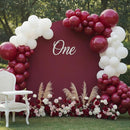 RUBFAC Burgundy Balloons 87pcs Different Sizes 18 12 10 5 Inches, Maroon Latex Balloons Arch Kit Garland for Birthday Wedding Graduation Baby Shower Valentine's Day Party Decoration | Dark Red — 7