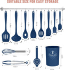 Blue Kitchen Utensils Set-12 Pieces Silicone Cooking Utensils Set — 2