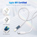 USB C to Lightning Cable 3FT 2Pack [Apple MFi Certified] Fast Charging photo 2