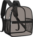 USPECLARE Clear Backpack for Stadium Approved 12×6×12 Transparent Bag | Black Pvc | Small — 1