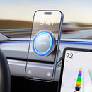 VICSEED Tesla Phone Mount【Strongest Magnet Power】Foldable Hidden Tesla Phone Holder Fit for All Phone, Tesla Model 3 Model Y for MagSafe Car Mount, Tesla Model 3 Accessories, Tesla Model Y Accessories | Quicksilver photo 1