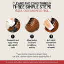 Bick 4 Leather Conditioner & Cleaner, Won't Darken Boots, Couch, Bags 32 oz — 4