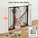 COMOMY 36" Extra Tall Baby Gate for Stairs, Fits 29.5" to 48.8" Openings