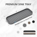 Silicone Sponge Holder for Kitchen Sink - Dish Soap Holder 2 Pack Gray — 2