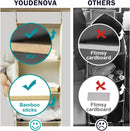 YOUDENOVA Hanging Closet Organizer and Storage for Clothes, 4-Shelf, Beige — 6