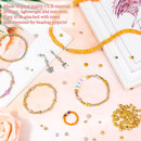 selizo 2160 Pieces Gold Spacer Beads Set, Assorted Bracelet Beads for DIY Jewelry Making(Gold, Sliver, Rose Gold, KC… — 5