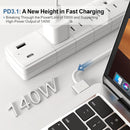 140W USB-C to Magnetic 3 Cable 6.6ft, for MacBook Pro/Air M2-M5, White 3