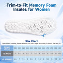 Insoles Men, 4D Cloud Insoles for Men Women with Memory Foam, US M 9-12.5 — 8