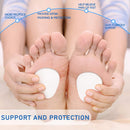 Syhood 40 Pcs Metatarsal Foot Pads, 1/4 Inch Felt,White,Flat 3