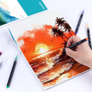 Hapikalor Watercolor Paper, 12"x18" Water Color Paper, 140lb/300gsm Teal | 12"x18" Pad — 6