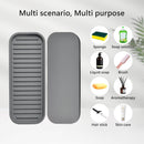 Silicone Sponge Holder for Kitchen Sink - Dish Soap Holder 2 Pack Gray — 6