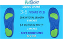 Neon Fix Premium Grade Orthotic Insole by KidSole For Flat Feet and Arch Support (20 CM) Kids Size 12-1.5 — 5