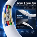 LOFPYE 3-Pack 60W USB C to USB C Cable 3.3FT+6.6FT+10FT for iPhone 18/17/16 7