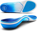 PCSsole Professional Plantar Fasciitis Insoles, 240+ LBS Heavy Duty Insert - Blue & White — 1