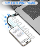 6 inch Short USB A to USB C Cable Fast Charging, 2 Pack 0.5ft USBC Cable 4