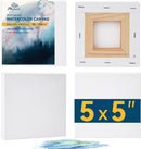 PHOENIX 5x5 Inch Gallery Depth Watercolor Canvas 4 Pack | 5"x5" | Gallery Canvas — 1
