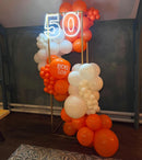 Orange and White Balloon Arch Kit, ADOINBY 140Pcs White and Orange Balloons Confetti Balloon 18 12 10 5 Inch Different Size Balloons for Baby Shower Halloween Birthday Anniversary Party Decoration — 4
