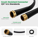Garden Hose 50FT, Non-Expanding Water Hose Ultra Lightweight | Black — 4