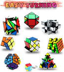 Speed Cube Set, Puzzle Cube,9 Pack Magic Cubes Pyraminx Pyramid + 2x2 + 3x3 + 4x4 + Megaminx + Mirror + Mini 3x3 + Skewb + Fenghuolun Puzzle Cube Toy for Kids & Adults — 2