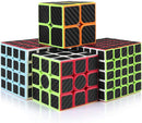 CFMOUR Original Speed Cube Set, 2x2 3x3 4x4 5x5 Carbon Fiber Cube Bundle for Kids, Smooth Original Cube — 1